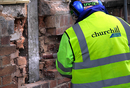 Remedial Repairs to Structural Frame, With Environmentally Friendly Sponge Blasting ‐ Whitehall School, Leicester